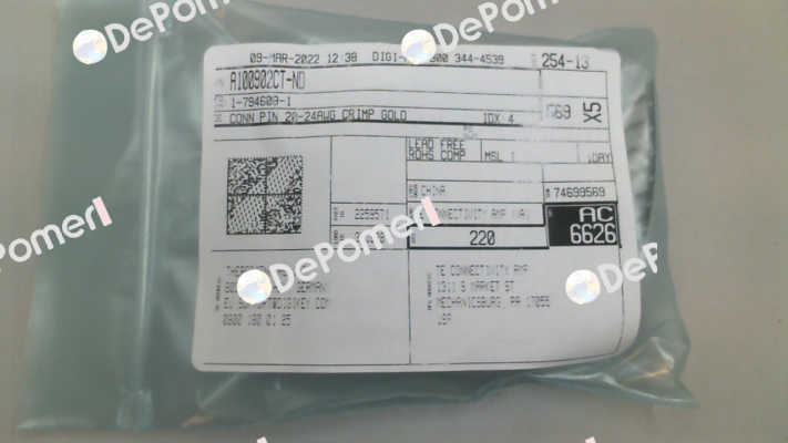 1-794608-1 TE Connectivity (Tyco Electronics)