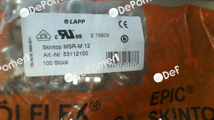 P/N: 53112100, Type: MSR-M Lapp Kabel