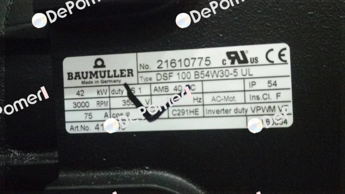 DSF100B54W30-5UL Baumüller