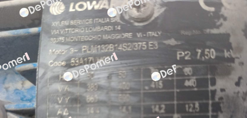 50A17VH00  PLM132B14S2/375 E3 Lowara
