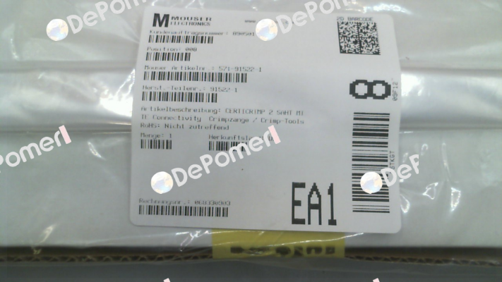 91522-1 TE Connectivity (Tyco Electronics)