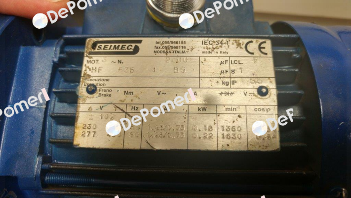 HF 63B 4 B5 obsolete, replacement R000065090  Seimec (Rossi)