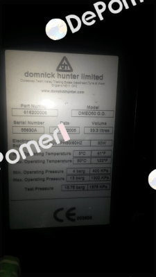 P/N: 616200006 Model: DMEO50 G.G.  Parker