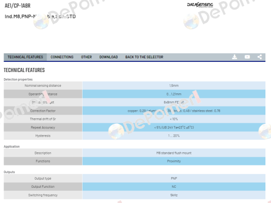 AE1/CP-1A8R Micro Detectors / Diell (now Datasensing)