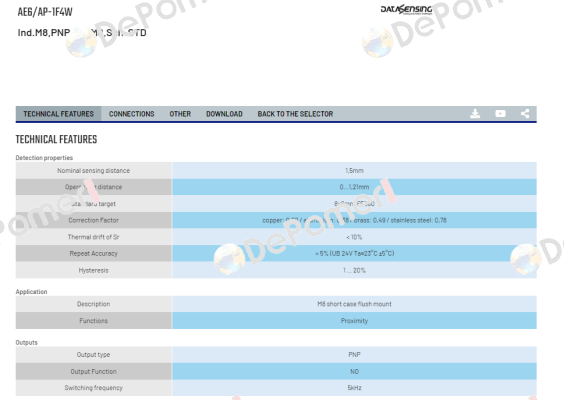 AE6/AP-1F4W Micro Detectors / Diell (now Datasensing)