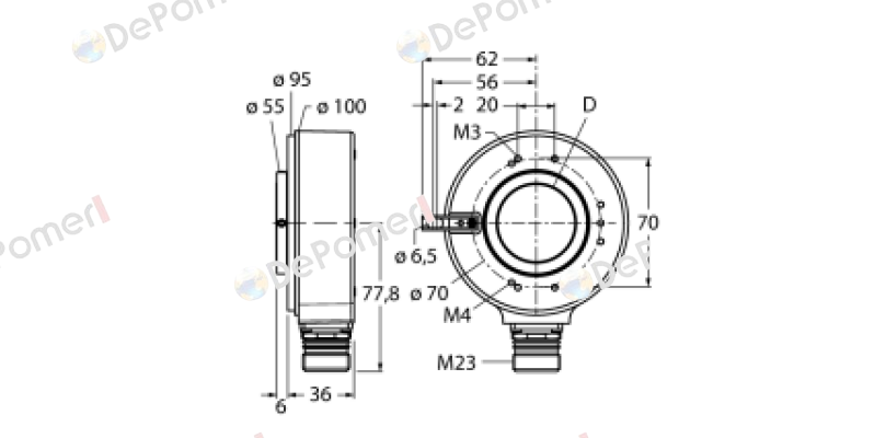 RI-42H30S4-2B1024-12M23 Turck