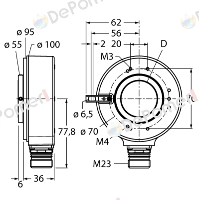 RI-42H30S4-2B5000-12M23 Turck