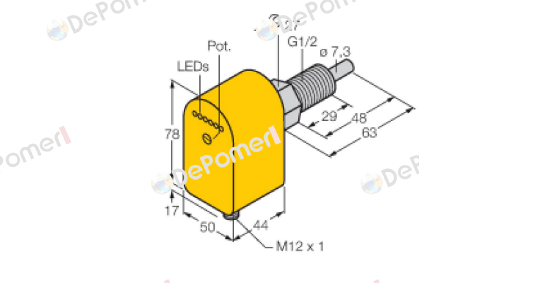 FCS-GL1/2A4P-LIX-H1141/V300 Turck