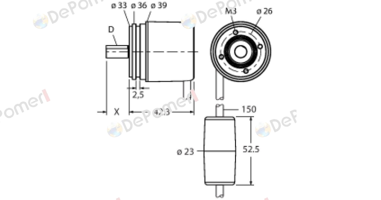 RM-46S8S-3C24B-CT 1M Turck