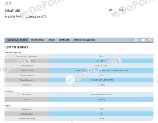 AK1/AP-1A86 Micro Detectors / Diell (now Datasensing)