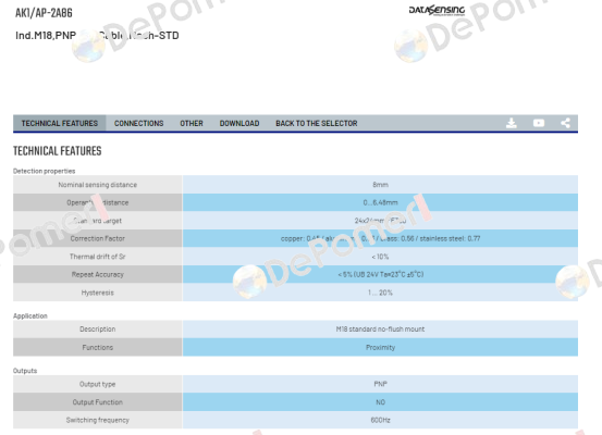 AK1/AP-2A86 Micro Detectors / Diell (now Datasensing)
