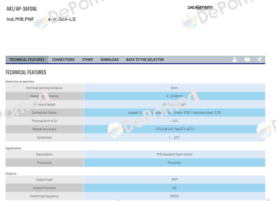 AK1/AP-3AFGNL Micro Detectors / Diell (now Datasensing)