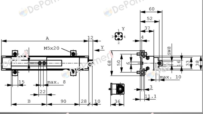 P/N: 400025305 Type: TLH-0130 Novotechnik