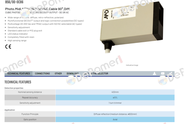 BS6/00-0C86 Micro Detectors / Diell (now Datasensing)