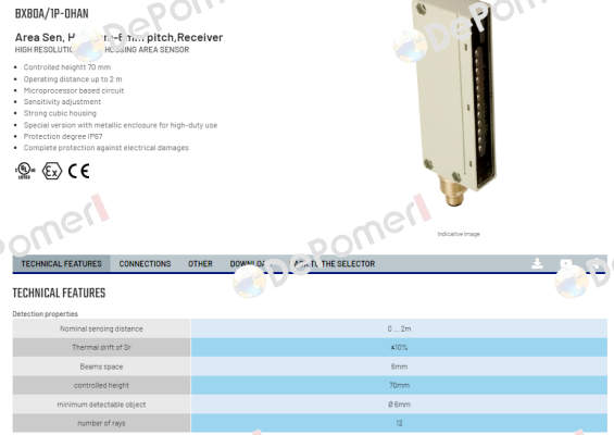 BX80A/1P-0HAN Micro Detectors / Diell (now Datasensing)