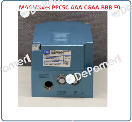 PPC5C-AGA-AGAA-BBB-FO МAC Valves