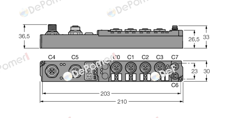 p/n: 6824432, Type: SDPB-0404D-1005 Turck