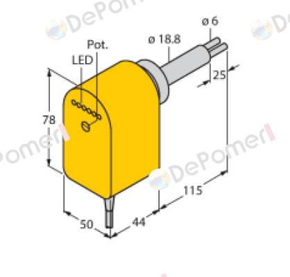 FCS-HA2P-VRX/24VDC/AL115 6M Turck