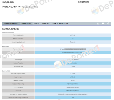 DM3/0P-1AAN Micro Detectors / Diell (now Datasensing)