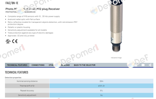 FAIZ/BN-1E Micro Detectors / Diell (now Datasensing)