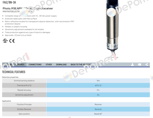 FAIZ/BN-3A Micro Detectors / Diell (now Datasensing)