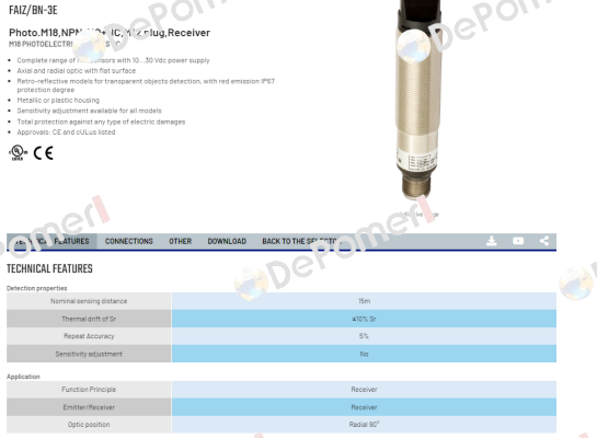 FAIZ/BN-3E Micro Detectors / Diell (now Datasensing)