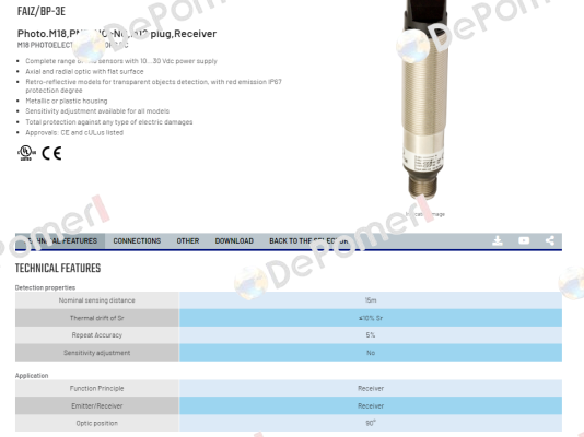 FAIZ/BP-3E Micro Detectors / Diell (now Datasensing)