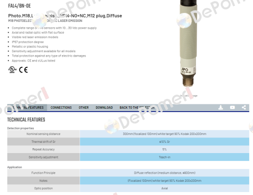 FAL4/BN-0E Micro Detectors / Diell (now Datasensing)