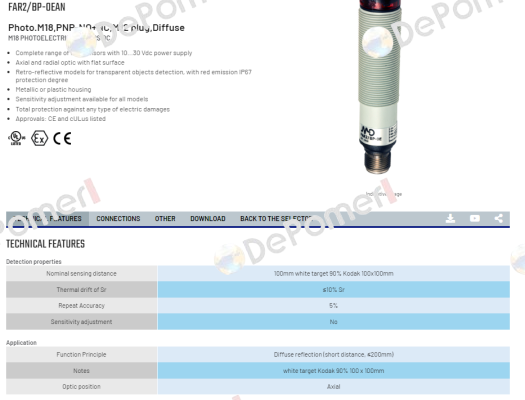 FAR2/BP-0EAN Micro Detectors / Diell (now Datasensing)