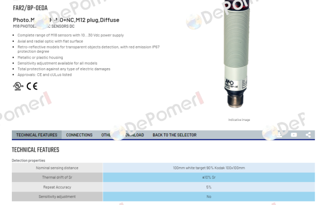 FAR2/BP-0EDA Micro Detectors / Diell (now Datasensing)