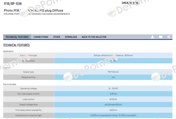 FFI8/BP-1EAN Micro Detectors / Diell (now Datasensing)