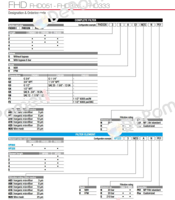 FHD-051-5-B-A-G1-A16-R-P01 MP Filtri