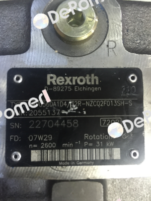 Part number: R902055137, A4VG56DA1D4/32R-NZC02F013SH-S Rexroth