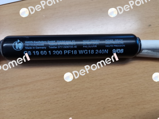 G08-19ST-33946 / G 08 19 0060 1 0200 PF18 WG18 00240N Hahn Gasfedern