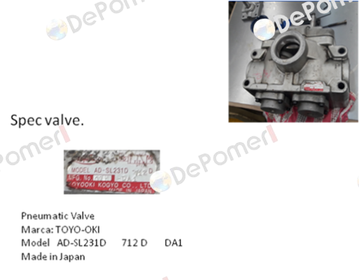 AD-SL231D-712D-DA1  JTEKT FLUID POWER SYSTEMS CORPORATION (ex. Toyooki)