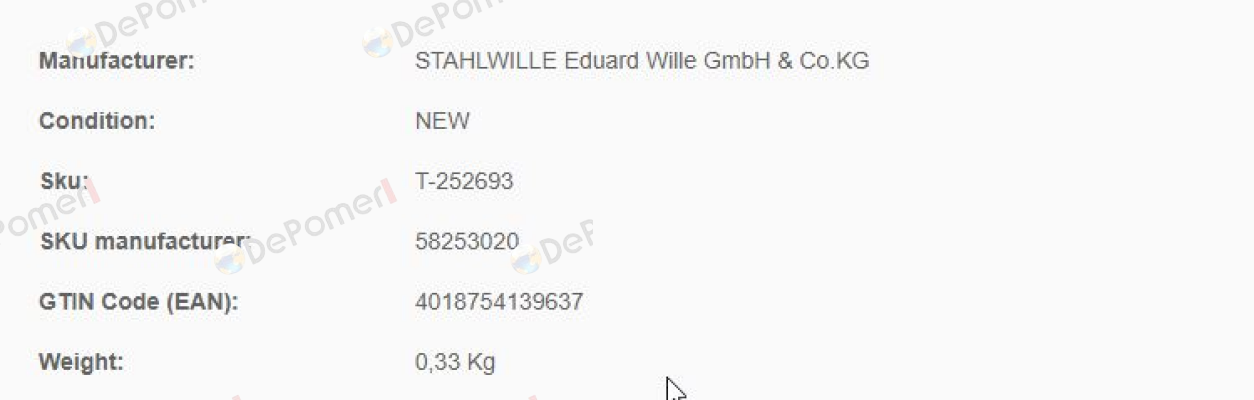 P/N: 58253020 Type: 725QR/20 Stahlwille