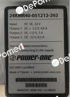 24KMR40-051212-202 not available  Bel Power Solutions