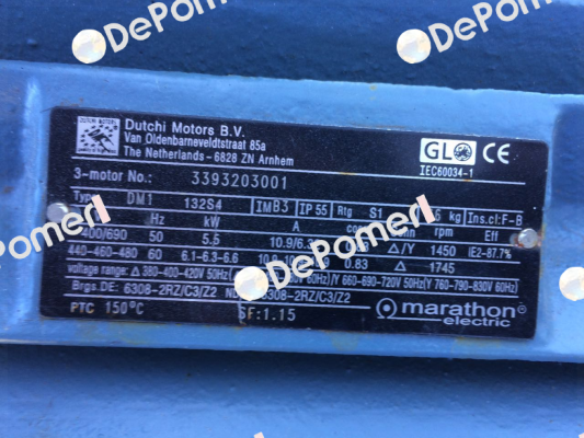 3393203001 obsolete, replacement HJN132S4E2U46 1001  Marathon (Regal)