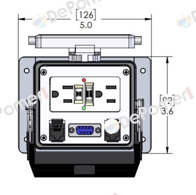 GF-DB9-2RJ45-32 MENCOM