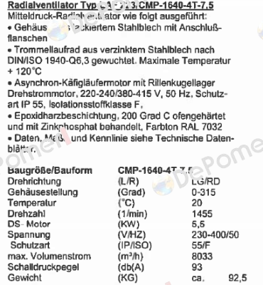 LAF 223/CMP-1640-4T-7.5  Sodeca