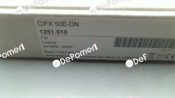 P/N: 1251.510 Type: CIFX 50E-DN/+ML Hilscher
