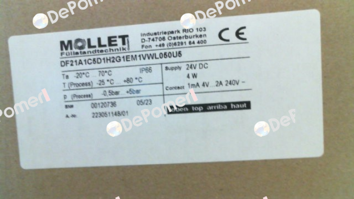 DF21A1C5D1H2G1EM1VWL050U5 Mollet