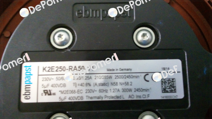 K2E250-RA50-11 (OEM for Pfannenberg)  EBM Papst