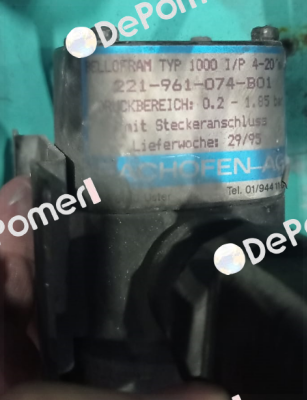 221-961-074-B01 / PN: 68826-02 Bachofen