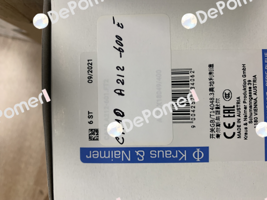 CA10 A212-600 E   Kraus & Naimer