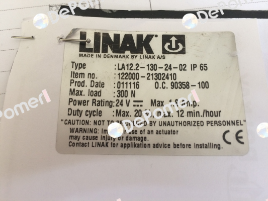 LA12.2-130-24-02 IP65 Linak