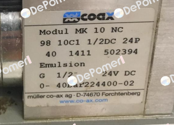 MK 10 NC (502394) Coax