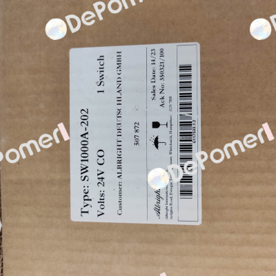 507872 / Type: SW 1000 A-202 24V CO Albright