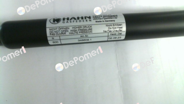 S 10 28 0100 1 0336 GZ18 AB16 00500N /7 Hahn Gasfedern