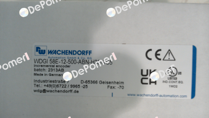 WDGI 58E-12-500-ABN-H30-SC5 Wachendorff